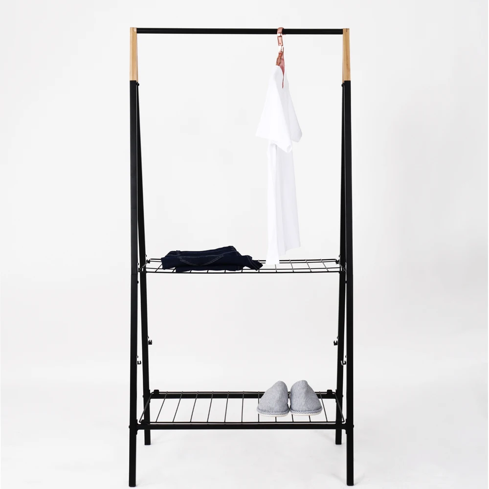 Heavy Duty Garment Storage Display For Shops With 2 Layers Shelf Buy Clothing Racks Garment Rack