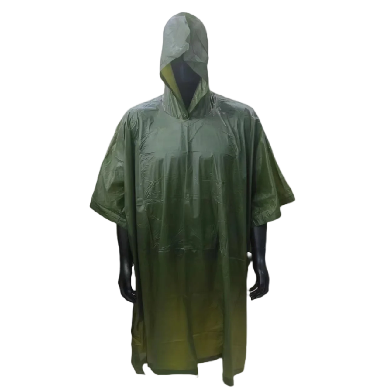 Hot Selling PVC Raincoat Custom Logo Buttons Op  non Disposable Raincoat