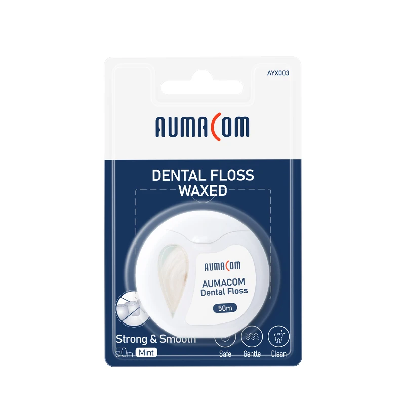 OEM Logo Private Label Wholesale Price Round Flat Line Nylon PTFE 50M Dental Floss Manufacture