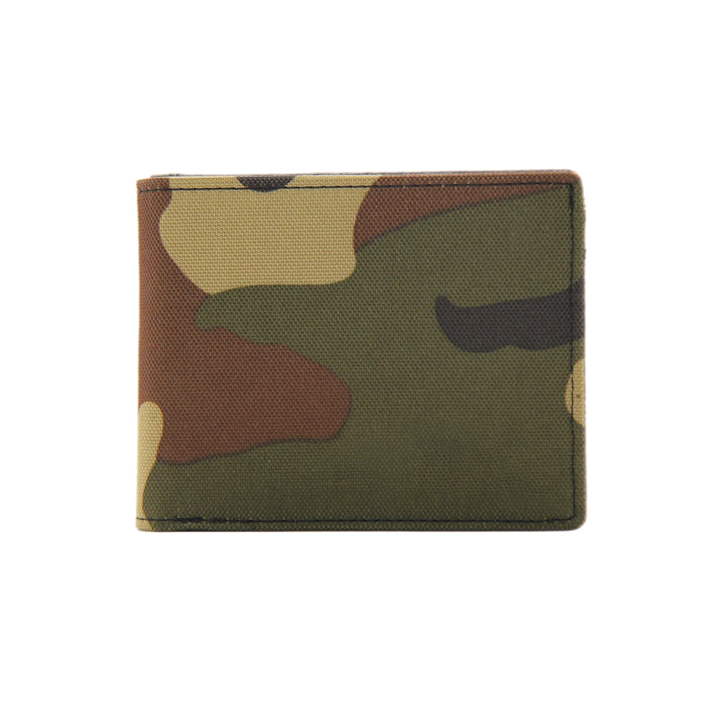 Hot Selling Trendy  Camo Leather Wallet Logo Customized Men Camouflage Wallets