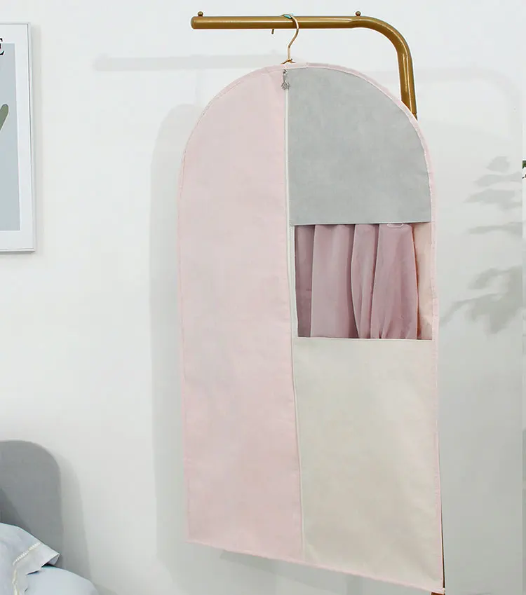 Hot Sale Wardrobe Dust-proof Hanging Bags For Clothes Custom Logo Travel Folding Dress Garment Cover Bag
