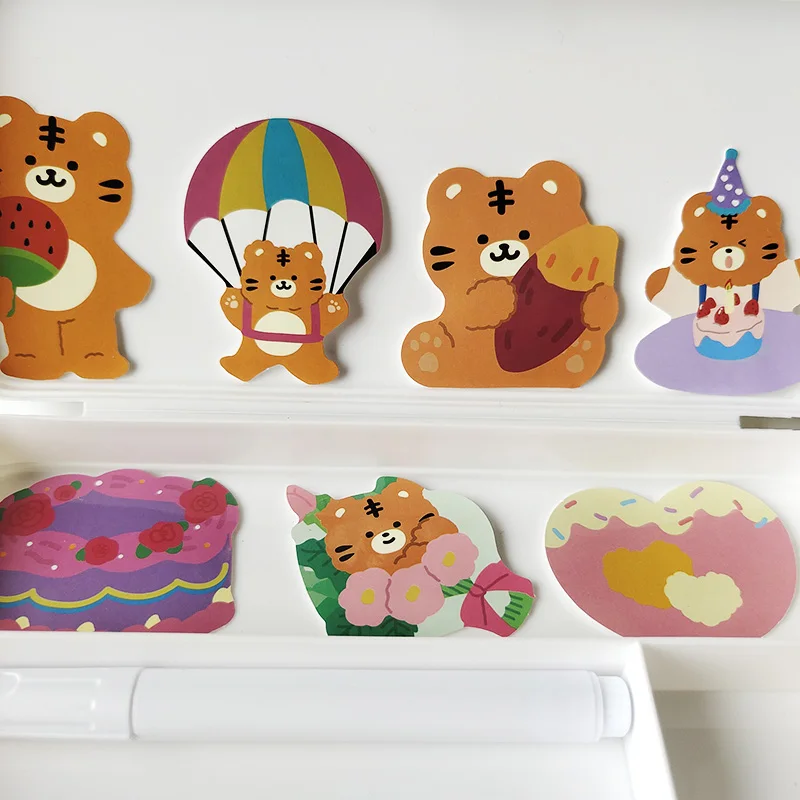 40 pcs cute kawaii tiger stickers for water bottle laptop