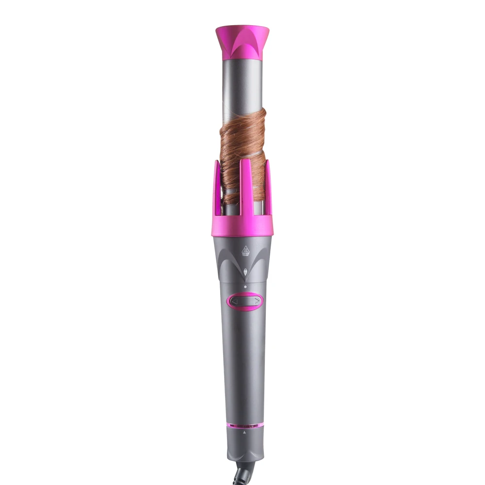 Wholesale price auto rotating pink hair curler 19mm 25mm 32mm barrels hair curler set for OEM