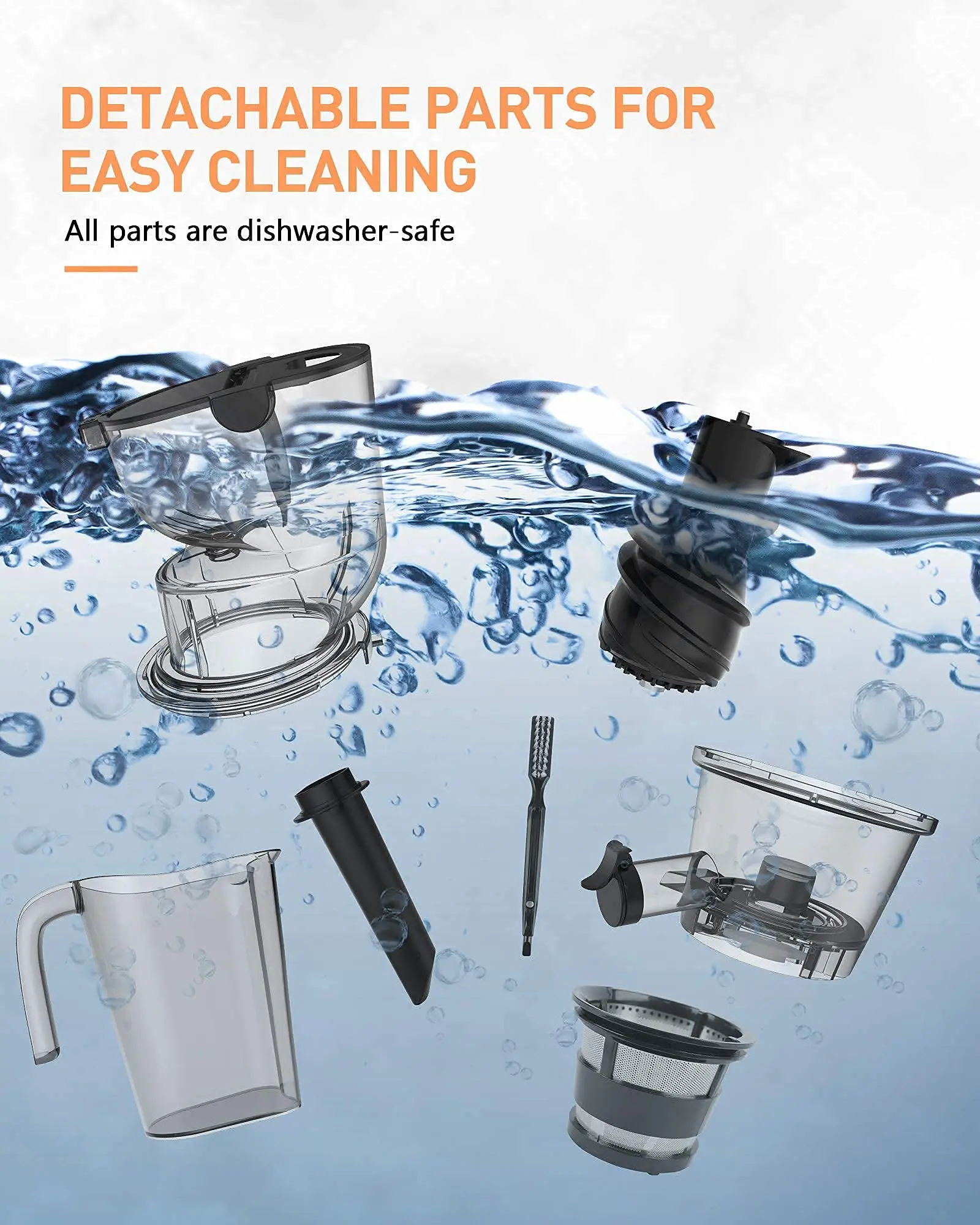 MSF vertical big mouth slow masticating juicer