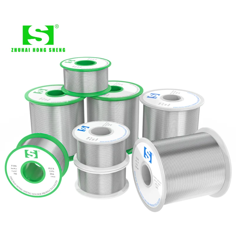 03 07 30 70 35 65 40 60 45 55 50 Sac03 Sac305 Sn25 Pb75 Sn99.3 Cu0.7 паяльная проволока для HongSheng