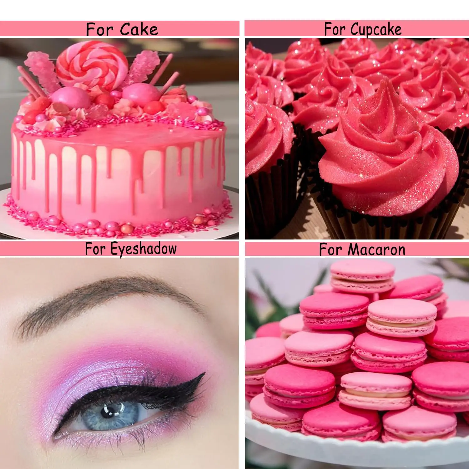 4g Shimmer Luster Dust for Cake Decorating Cocktail Baking Strawberries Chocolates Cupcakes