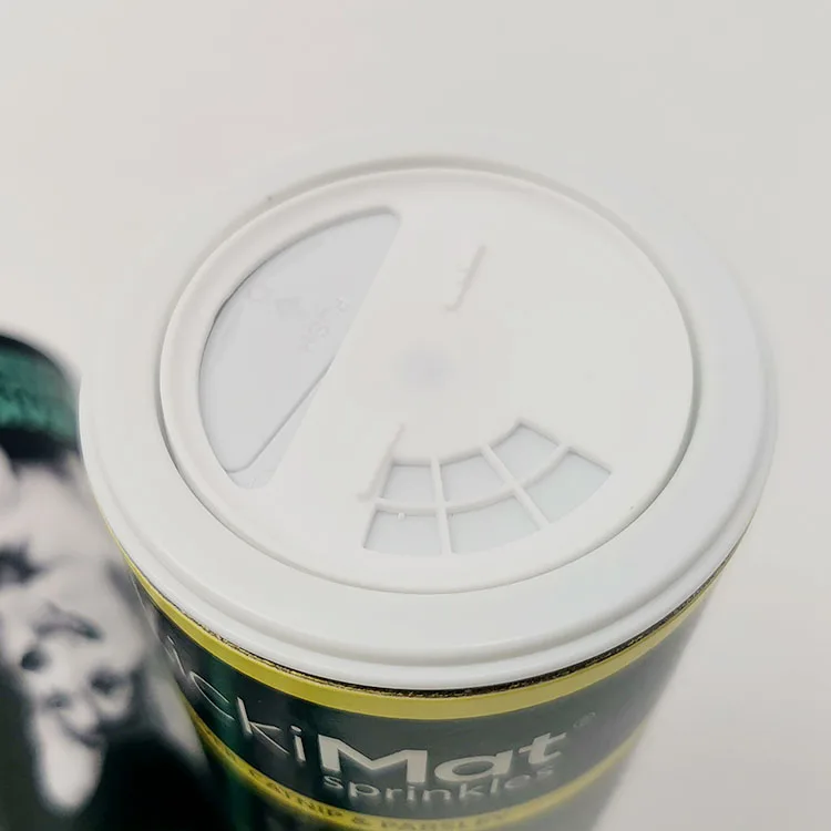 Cat Dog Pet Food Powder Paper Tubes Packaging cardboard cans with Plastic Shaker