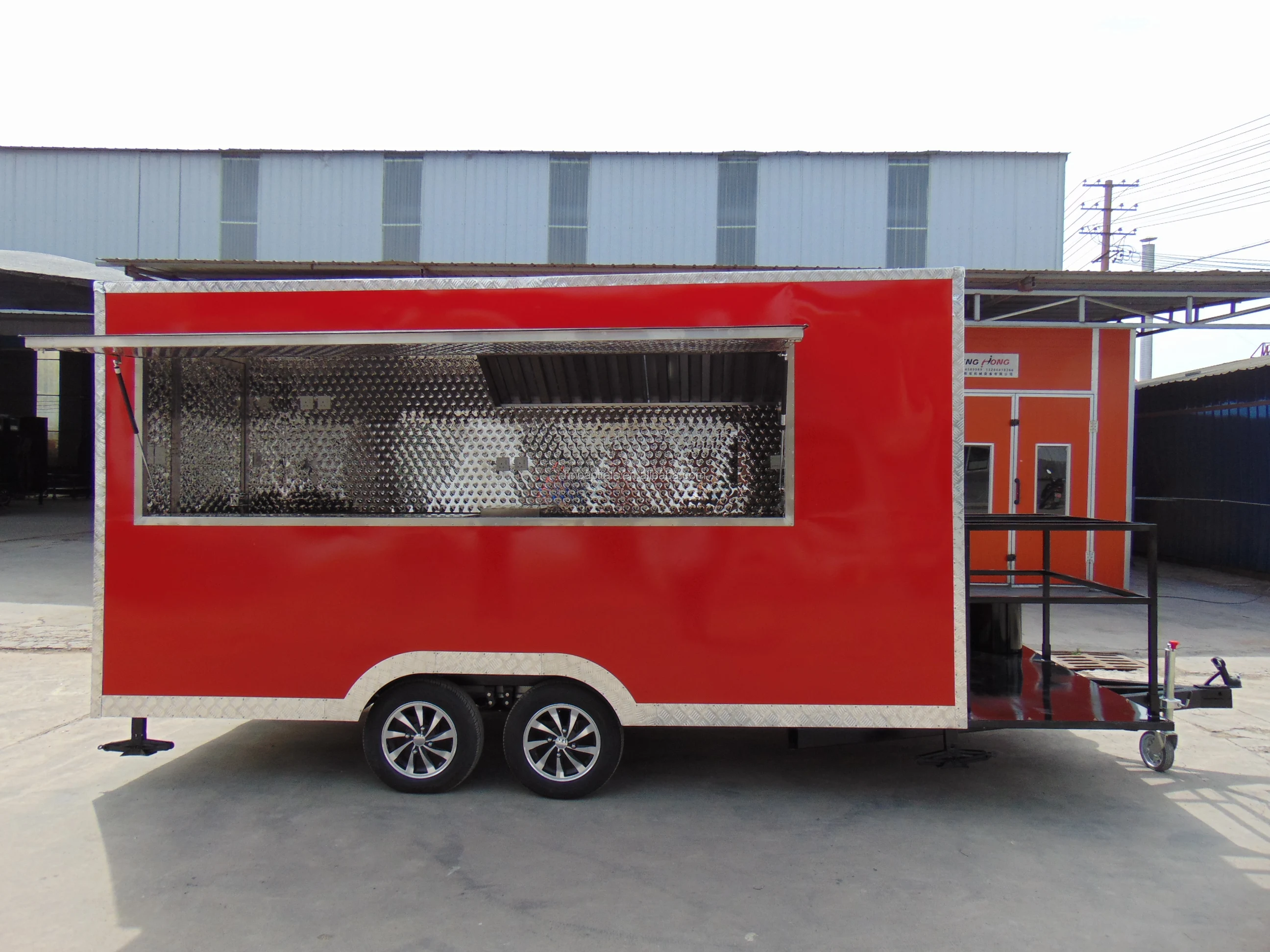 Top selling mobile food cart for slush machine mobile food kiosk catering trailer used food trucks for sale in germany