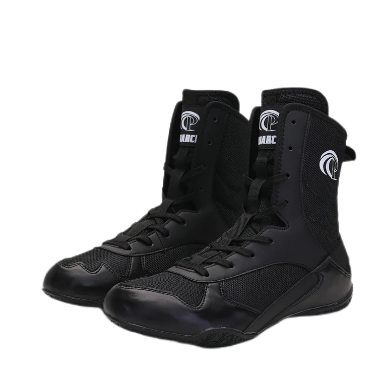 Custom New Style Colorful Breathable Mesh Professional Bodybuilding Gym Boots Boxing Shoes For Men