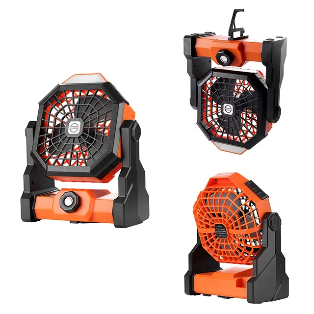 Wholesale OEM portable rechargeable hand table fan cooling battery foldable fan outdoor