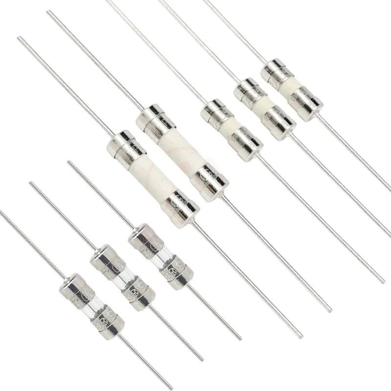 Home appliances circuit protection 100mA-30A Ceramic Tube High Break SLOW-Acting Fuse for power socket plug