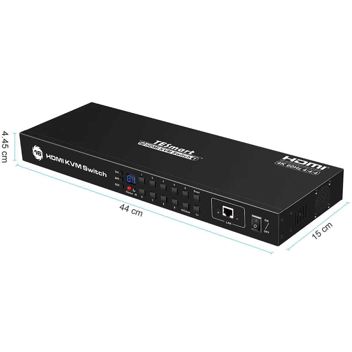 TESmart Chinese Manufacturer Sale Hdmi 16 Port Kvm Switch With One Monitor