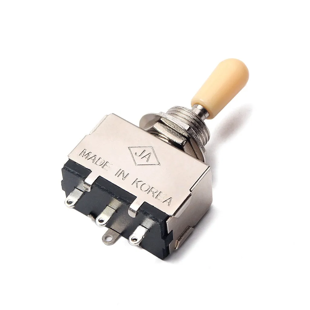 Wholesale DIY guitar Parts box Style 3-way Toggle LP guitar switch with black tip