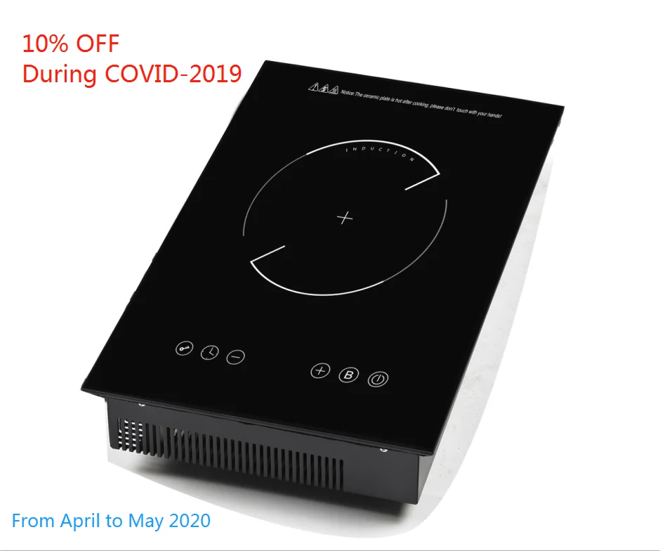 2KW Bars series equipment sensor burners induction hob touch control built in cooktop for home