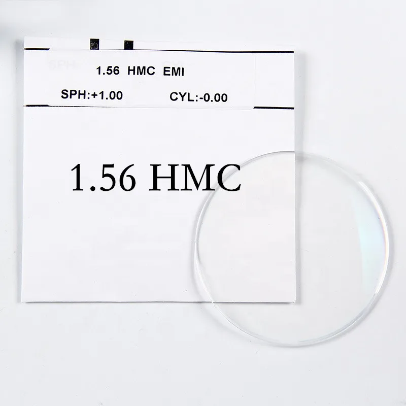 Optical Lens Manufacture Wholesale Cr39 1.56 HMC Single Vision Ar Coating Lens Eyeglasses Lenses Spectacle Lens