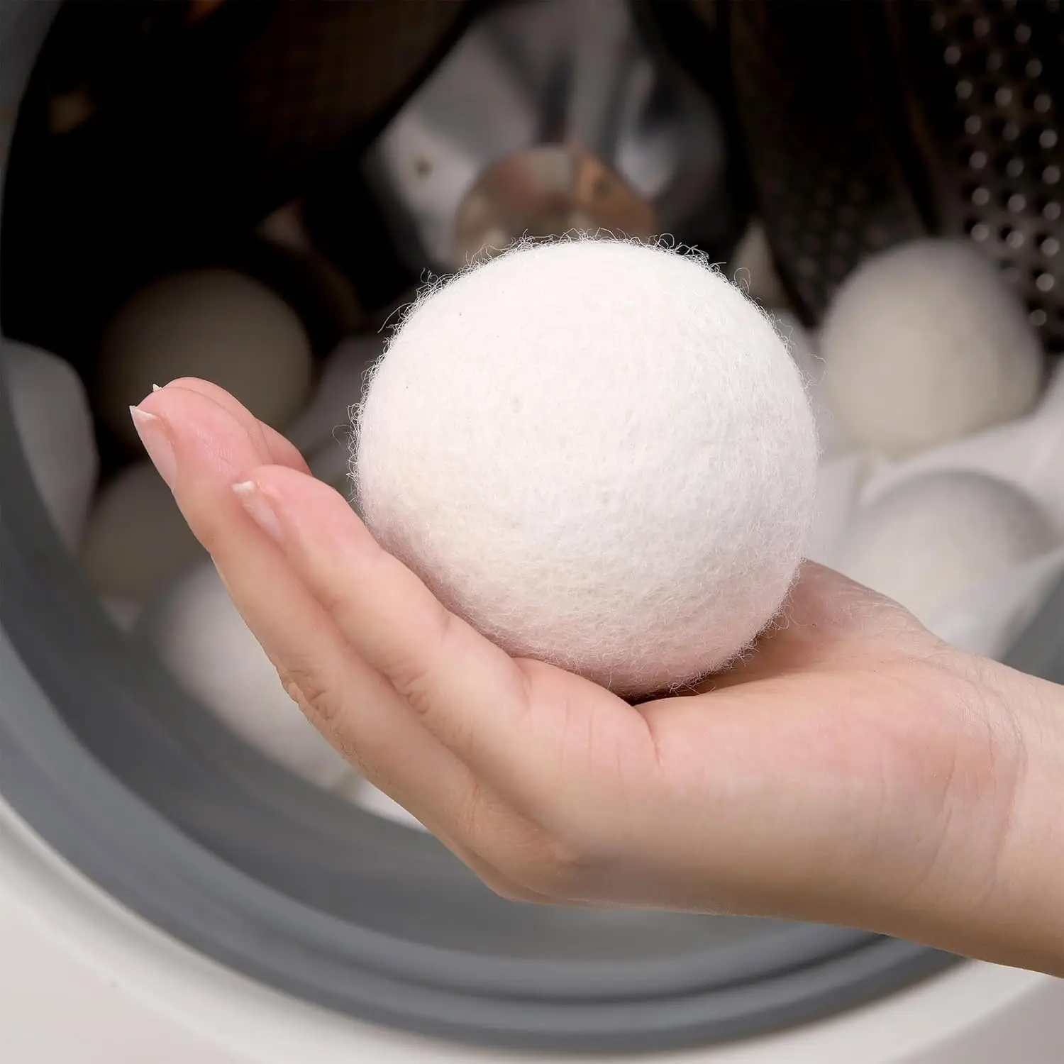 Custom LOGO OEM & ODM Premium Organic Fabric Softener Wool Dryer Balls