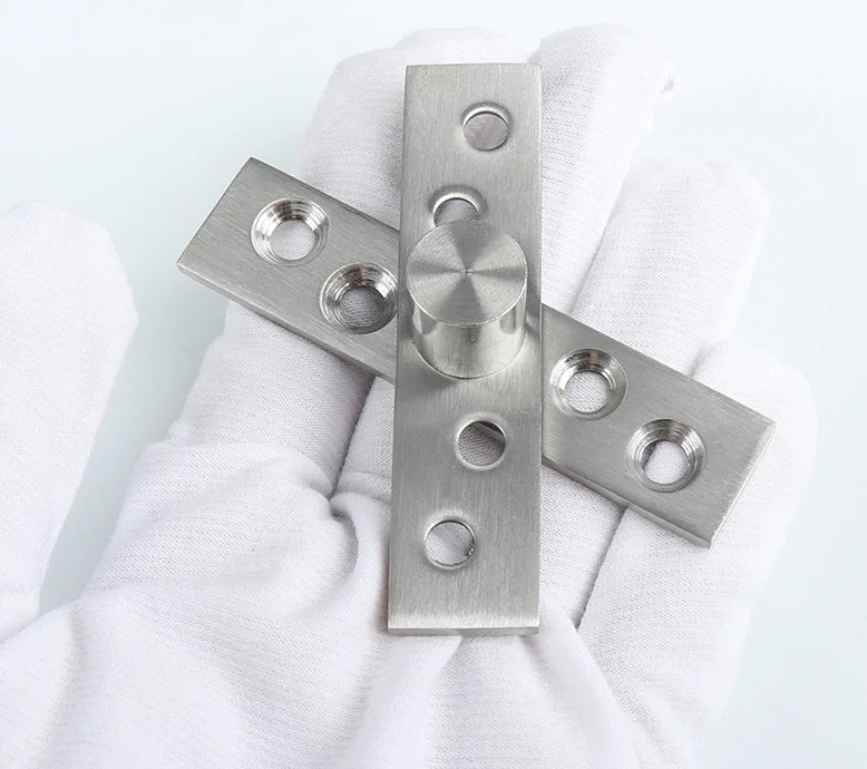 360 Degree Rotating Wooden Door Pivot Hinge Concealed Stainless Steel Up Down Shaft Door Hinge