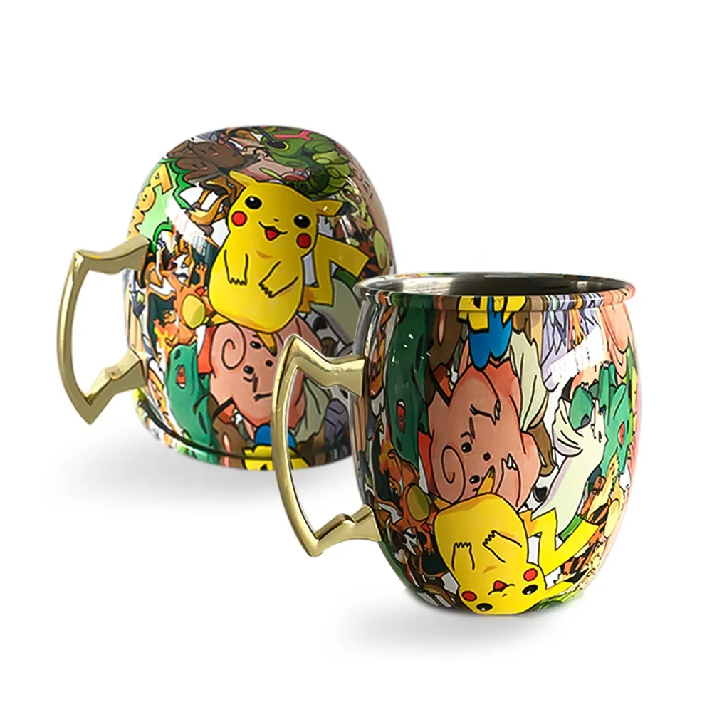 High quality manufacturer unique customized colors Moscow mule copper mug with straw and logo