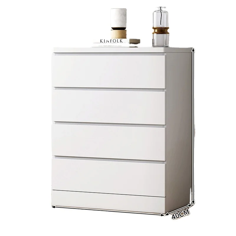 Furnulem Tall Dresser with 6 Drawers Nightstand for Bedroom Bedside Furniture with Fabric Drawer