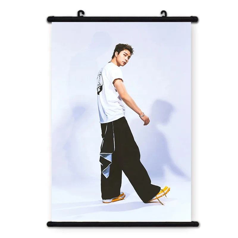 Kpop WALK Photo Poster Hanging  wall scrolls Poster with plastic hanging rods JAEHYUN JUNGWOO HAECHAN Poster