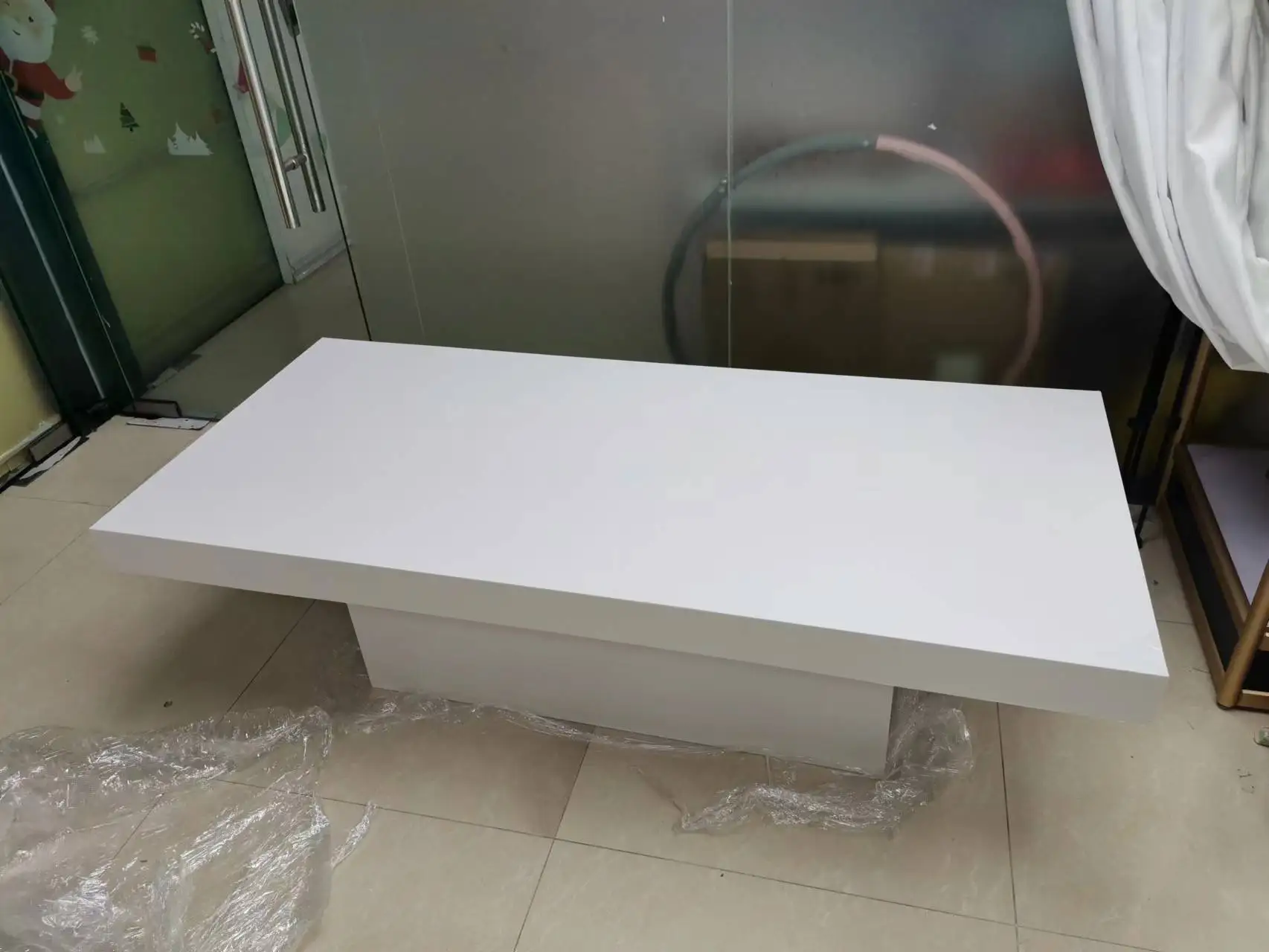 Kids rectangular white PVC table for party weeding and events Home Furniture Events for Hotels & Homes party children tables