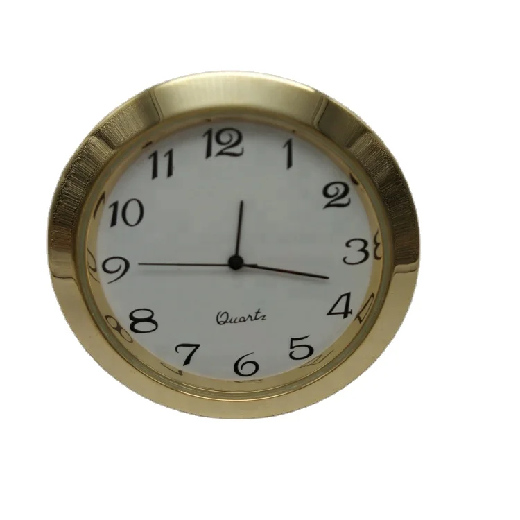 Highquality Mini Insert Clock with Japanese Quartz Movement 50mm