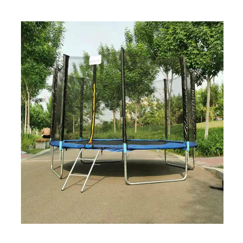 New Design Round Fitness Trampoline For Adults Aluminum Alloy High Quality Strong PP Plastic 1.5 Meters 5 Feet Trampoline Park