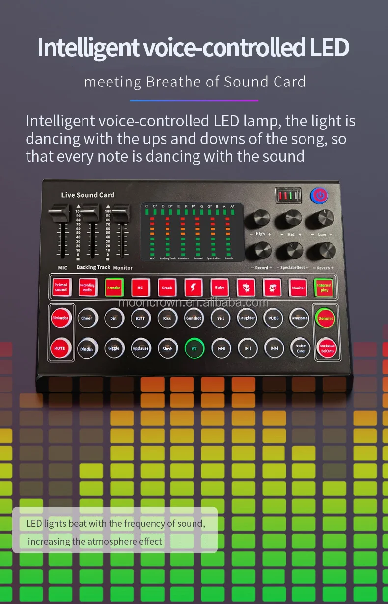 M9 sound card audio interface mixer v9plus usb studio recording External Connect Phone pc karaoke Live Broadcast audio card