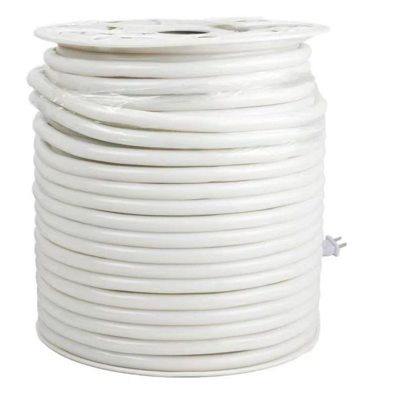 Led Neon 360 round neon led light strip 220v 120led 2835 tube led flex strip