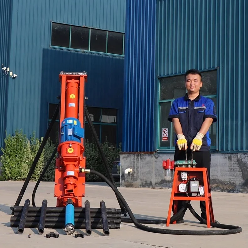 Small Anchor Slope Protection Support Portable Pneumatic DTH Drill Rig for Hard Rock Mining Rotary Impact Machine
