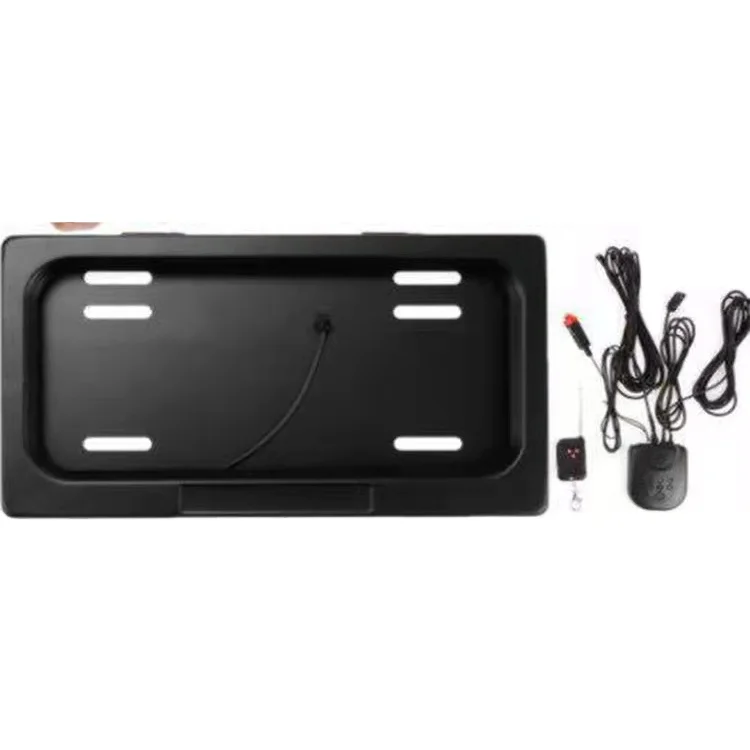 Car Stainless Steel High Quality Black Surface License Plate Frame