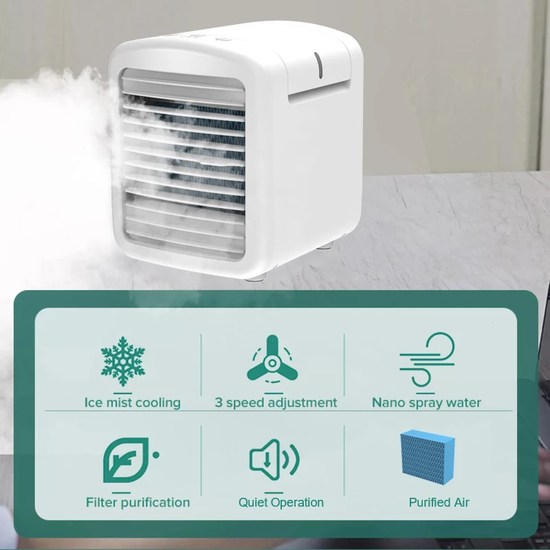 Portable Air Conditioner Cooler Fan Air Conditioning Air Conditioner  Cooler Conditioner for Travel Home