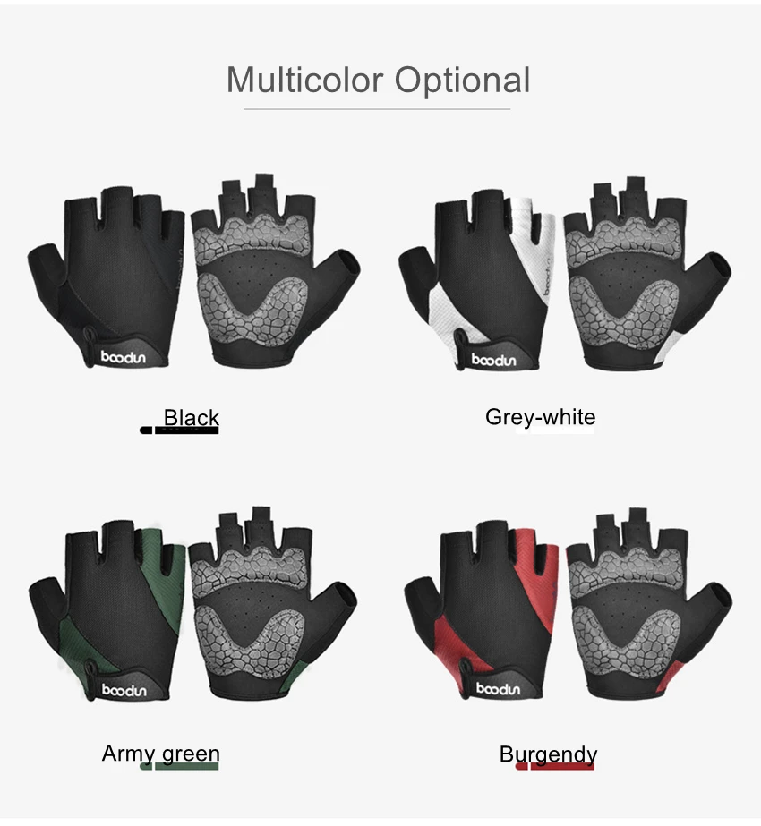 Перчатки мужские для горного велосипеда, Нескользящие дышащие, с открытыми пальцами, для горного велосипеда