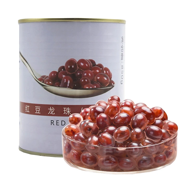 Milk tea raw materials ingredient Hot selling Popping boba nice red bean boba for milk tea ingredient
