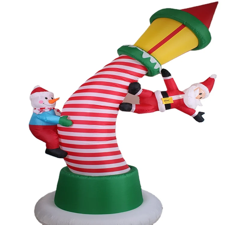 Декоративная Рождественская надувная модель уличная светодиодная подсветка с 5 миниатюрными