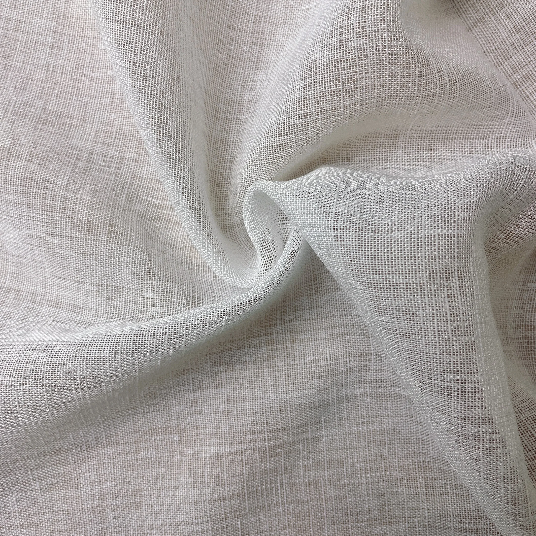 CC-254 Voile Linen Fabric Linen Curtain Fabric Linen Polyester Fabrics for Curtain For The Living Room