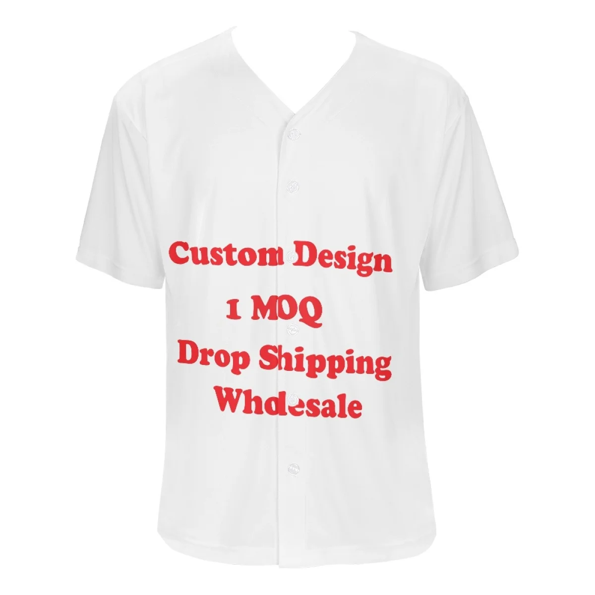 Custom Pacific Island Chuuk Design Pattern Baseball Uniform Print on Demand Button Closure Baseball Jersey School Uniform