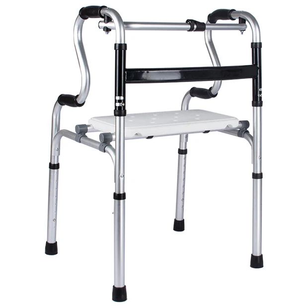 Adjustable light weight mobility adult elderly walking wheel walker rollator for disabled people