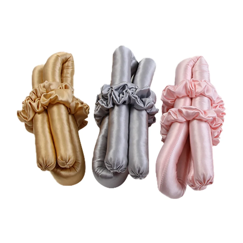 
Priva Label Silk Hair Curler Gift Set Free Sample Dropshipping Real Silk Hair Rollers With Gift Box 