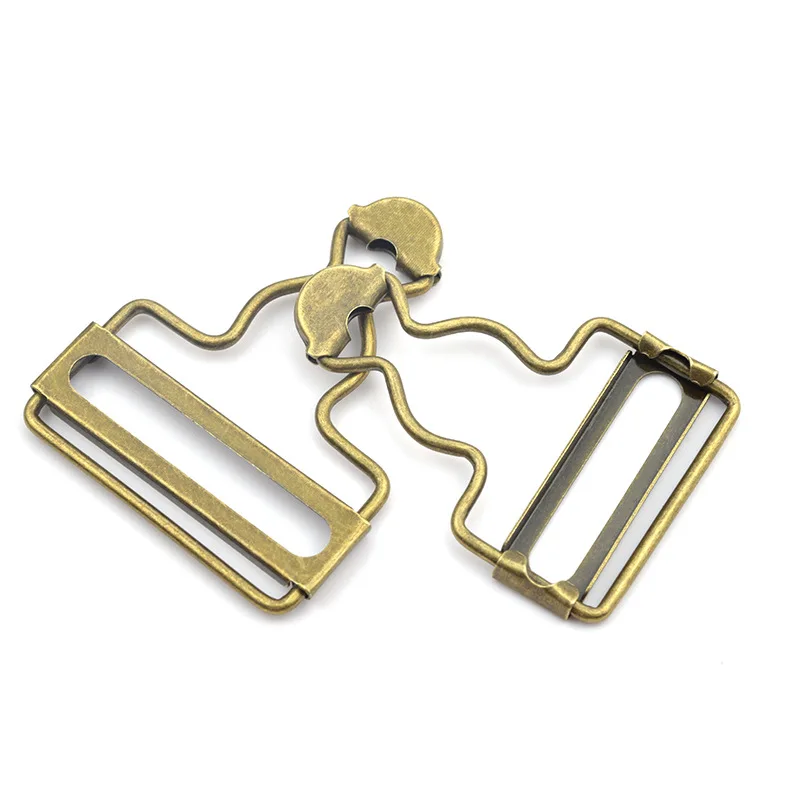 Factory direct metal adjuster sliding adjustable suspender gourd buckle