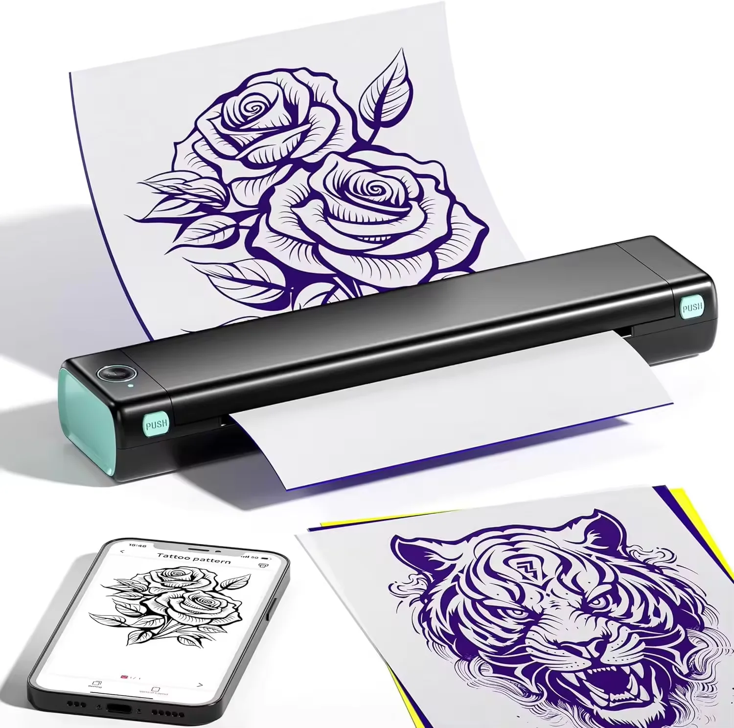 Phomemo A4 Printer Portable Tattoo Printer Bluetooth Temporary Tattoo Printer Thermal Stencil Machine For Tattoo arts/Business
