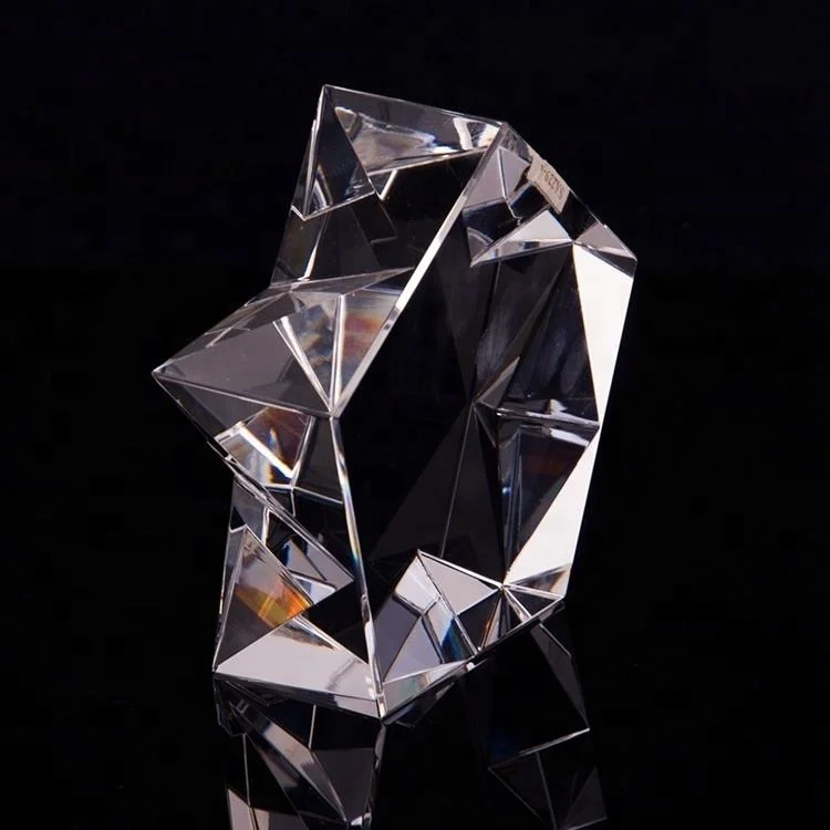 Honor of crystal Fashion Star Shape Design K9 Хрустальная награда сувенир для делового подарка