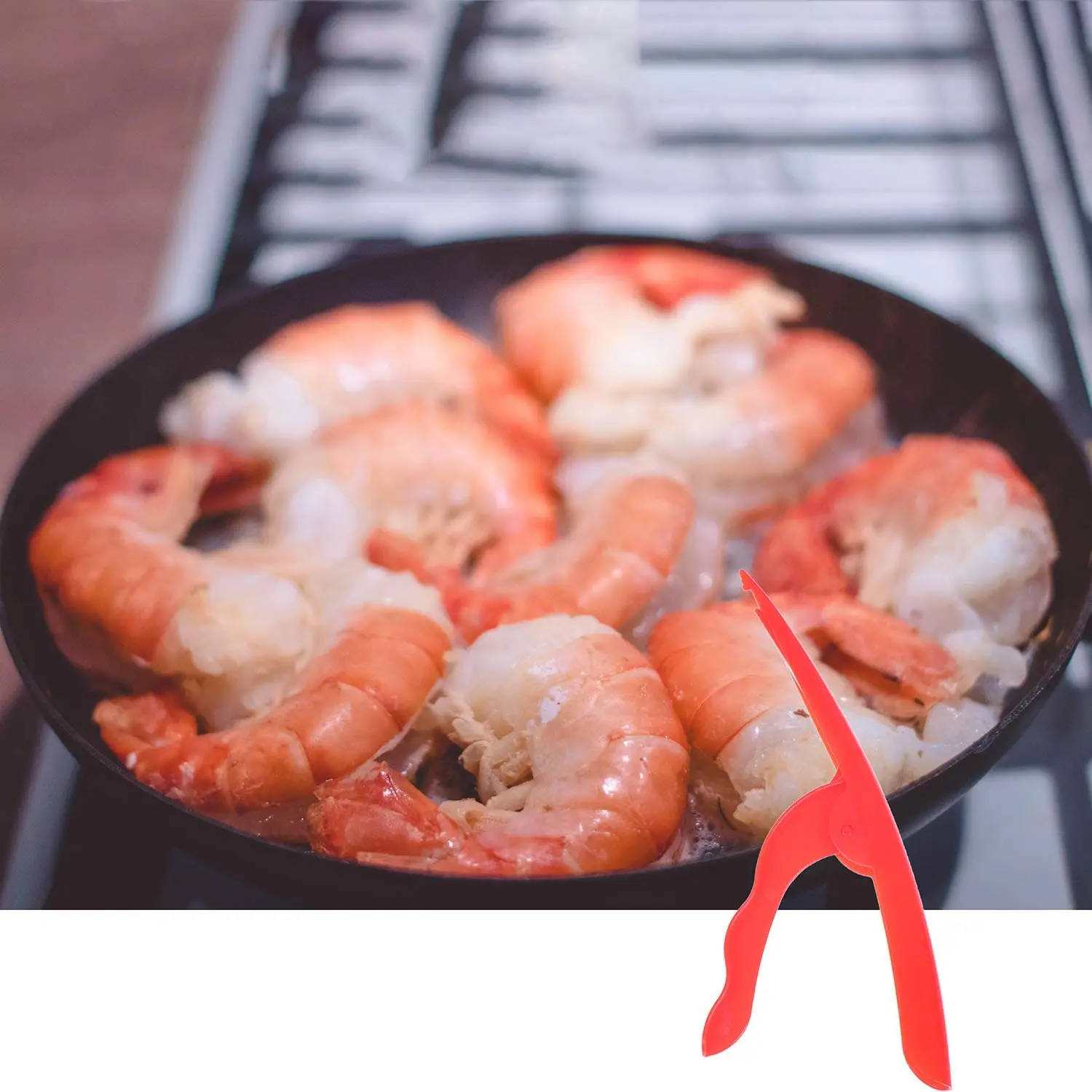  Plastic Seafood Shell Prawn Curved Peeler Deveiner Shrimp