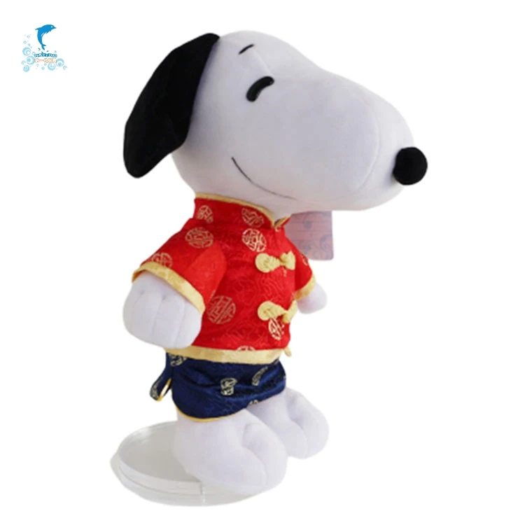 Customized Soft Red Cartoon Dog Toy with Man-Machine Chat Multifunctional Customization