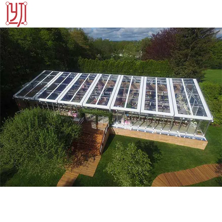 China Yijin professional design 20x36 20x40 aluminum frame clear celebration tent for outdoor party event