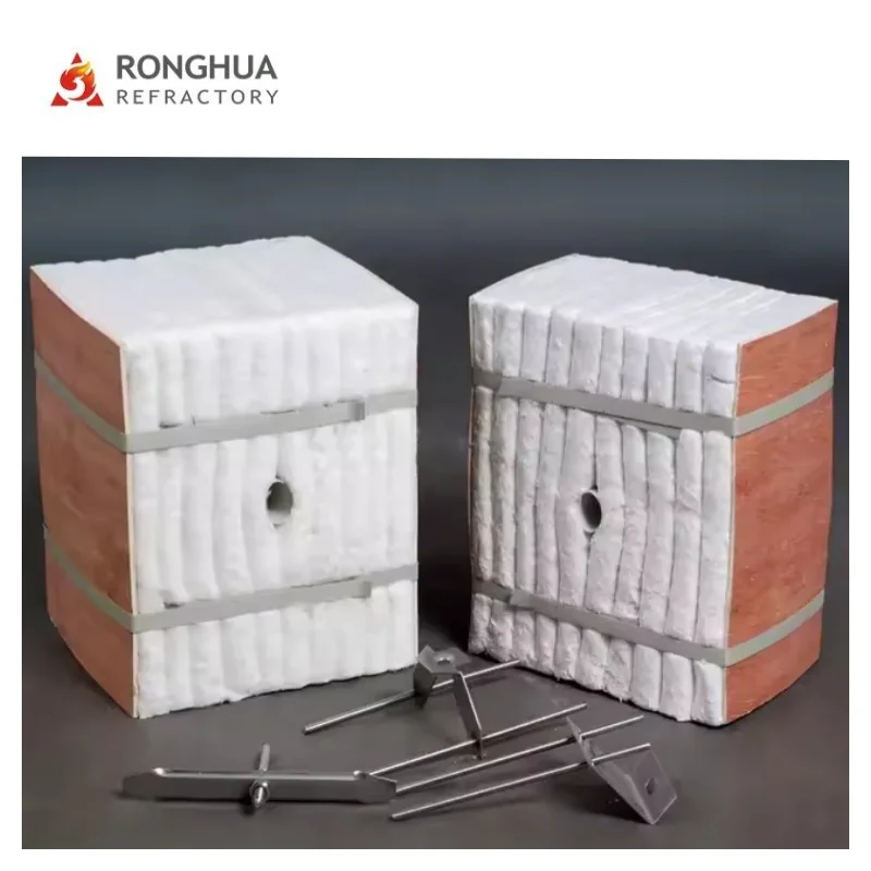 Высококачественный низкоциркониевый модуль из керамического волокна 1430c изоляционный материал для печи