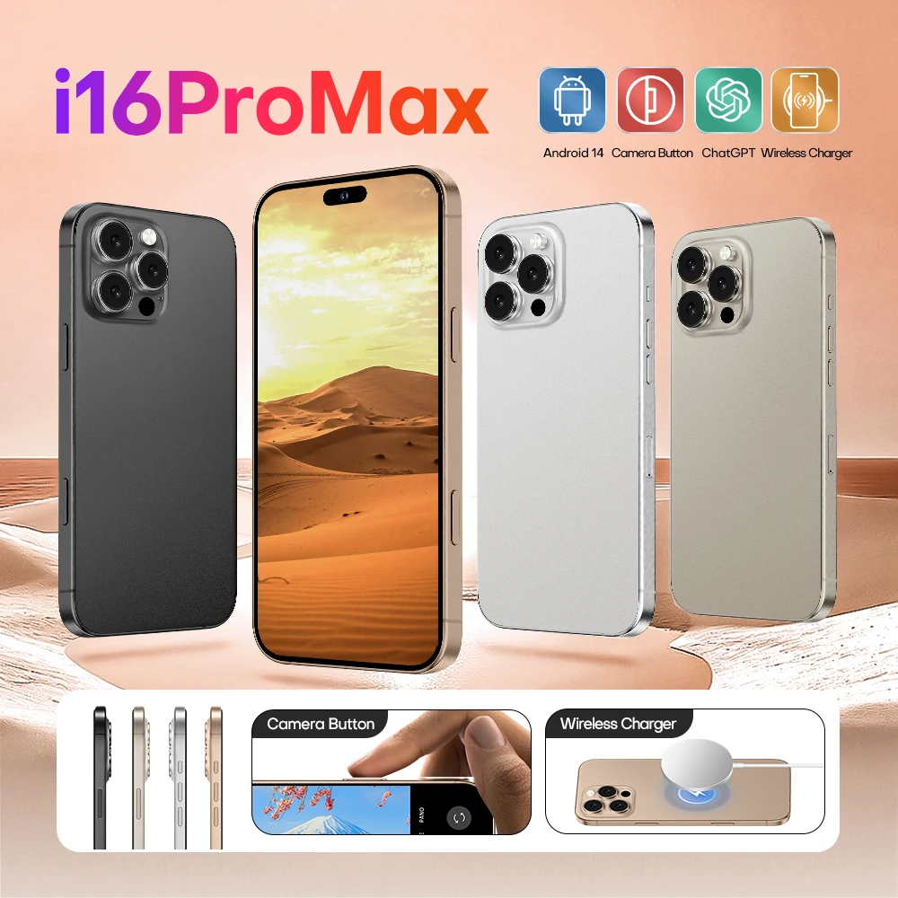 Medome i For Phone 16 Pro Max Telefono Mobile 5G Installment Unlocked Buy Smart Phone 5G Smartphone Deal Online 2024 New Product