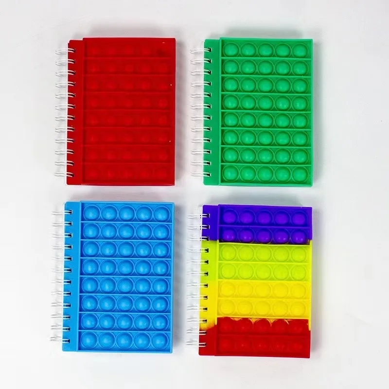 Factory price New Fidget Toys Stress Relief Student Pop Popper Notebook journal diary weekly planner 2022