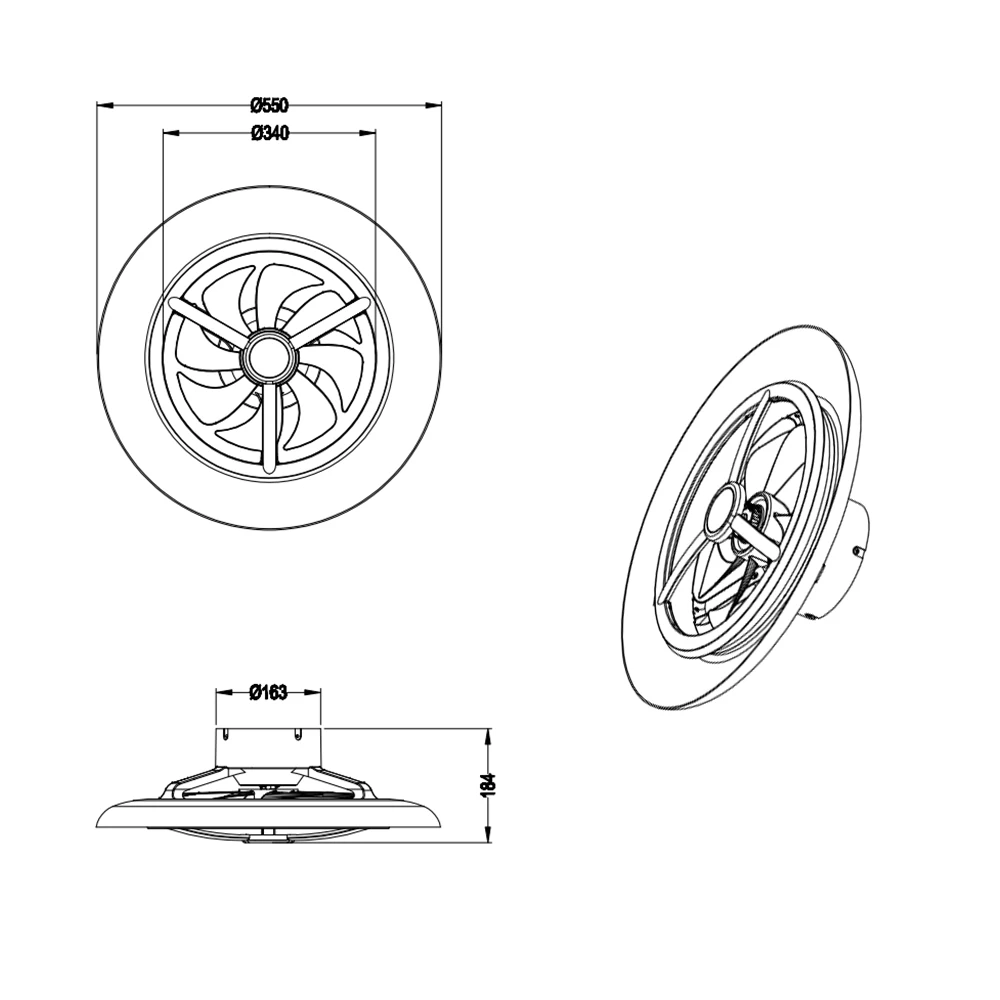 Drop Shipping Modern Designer Luxury Decorate Room Or Hotel Ceiling Fan Light