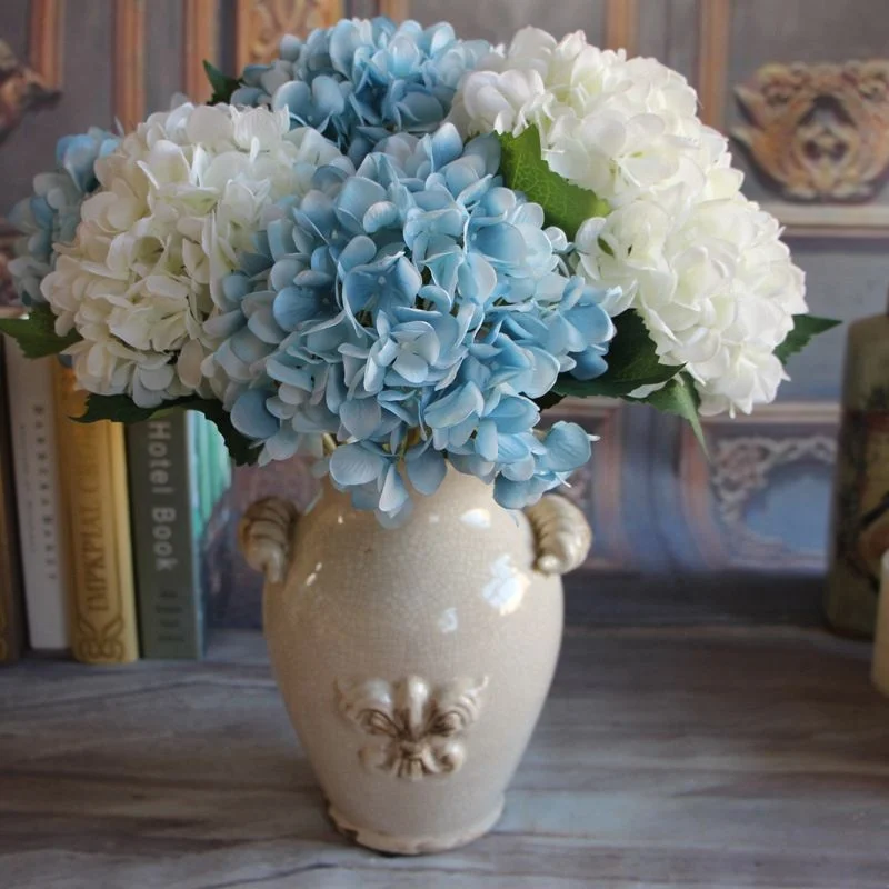  LF276 factory sale Cheap price Wholesale Artificial Silk Plastic Flower mini Hydrangea